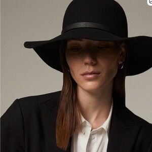 Elegant Black Wide-Brim Love and Lore Hat